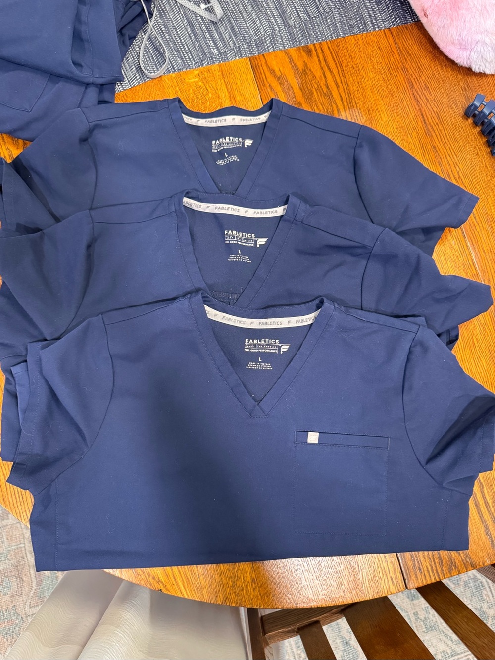 Fabletics Womens Navy Scrub Sets